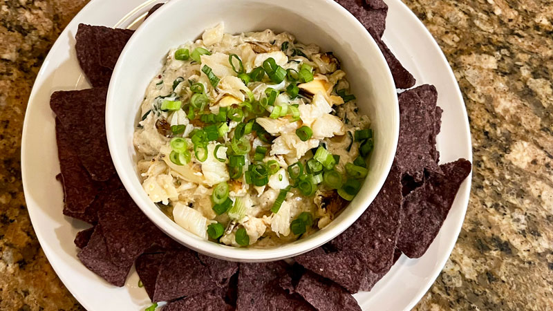 Florida Stone Crab Spinach Artichoke Dip